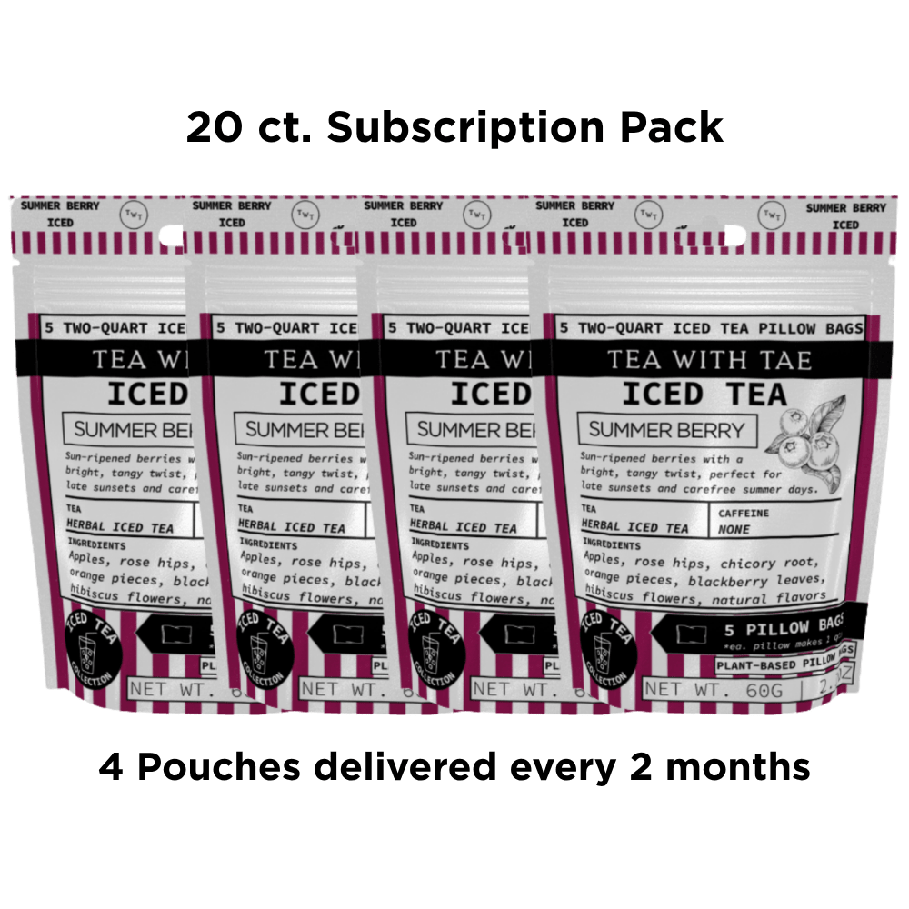Tea with Tae Summer Berry Iced Tea Pouch Herbal Tea