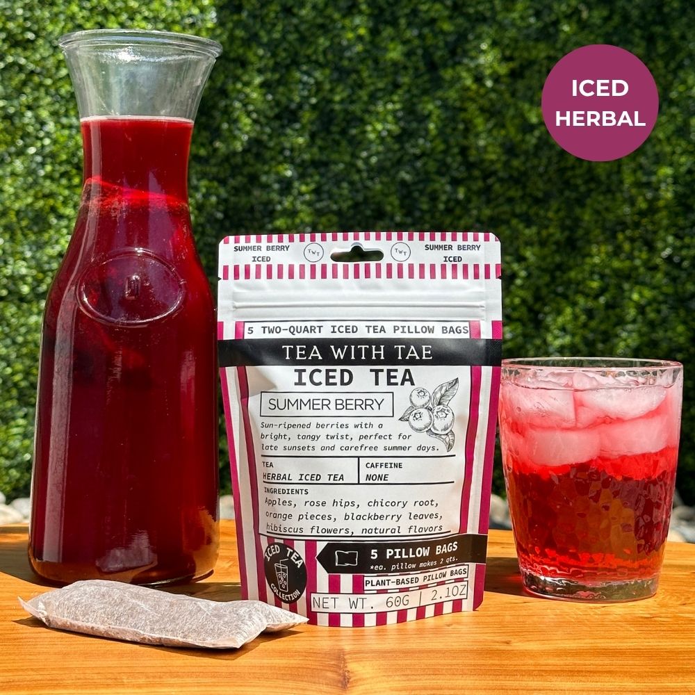 Tea with Tae Summer Berry Iced Tea Pouch Herbal Tea