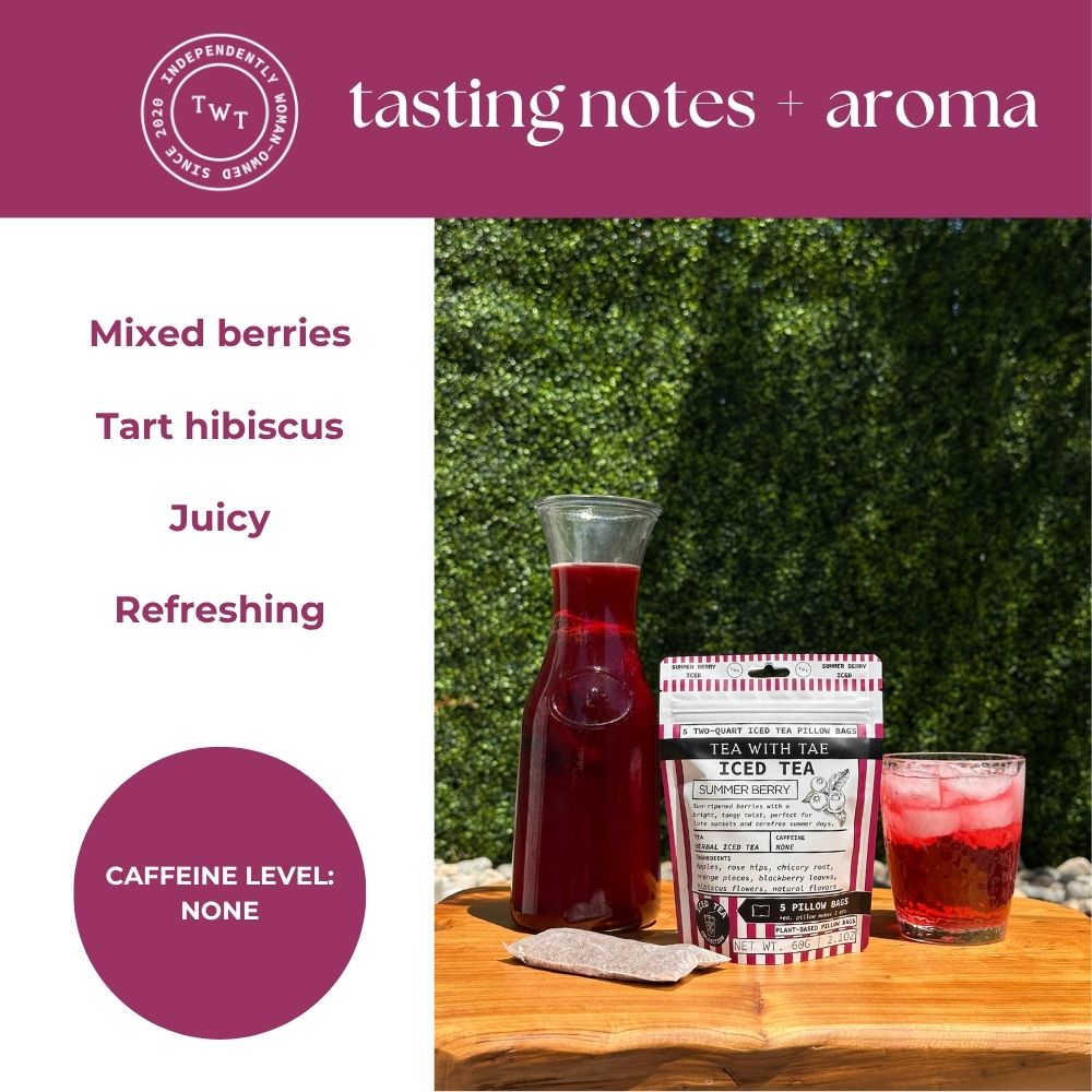 Tea with Tae Summer Berry Iced Tea Pouch Herbal Tea