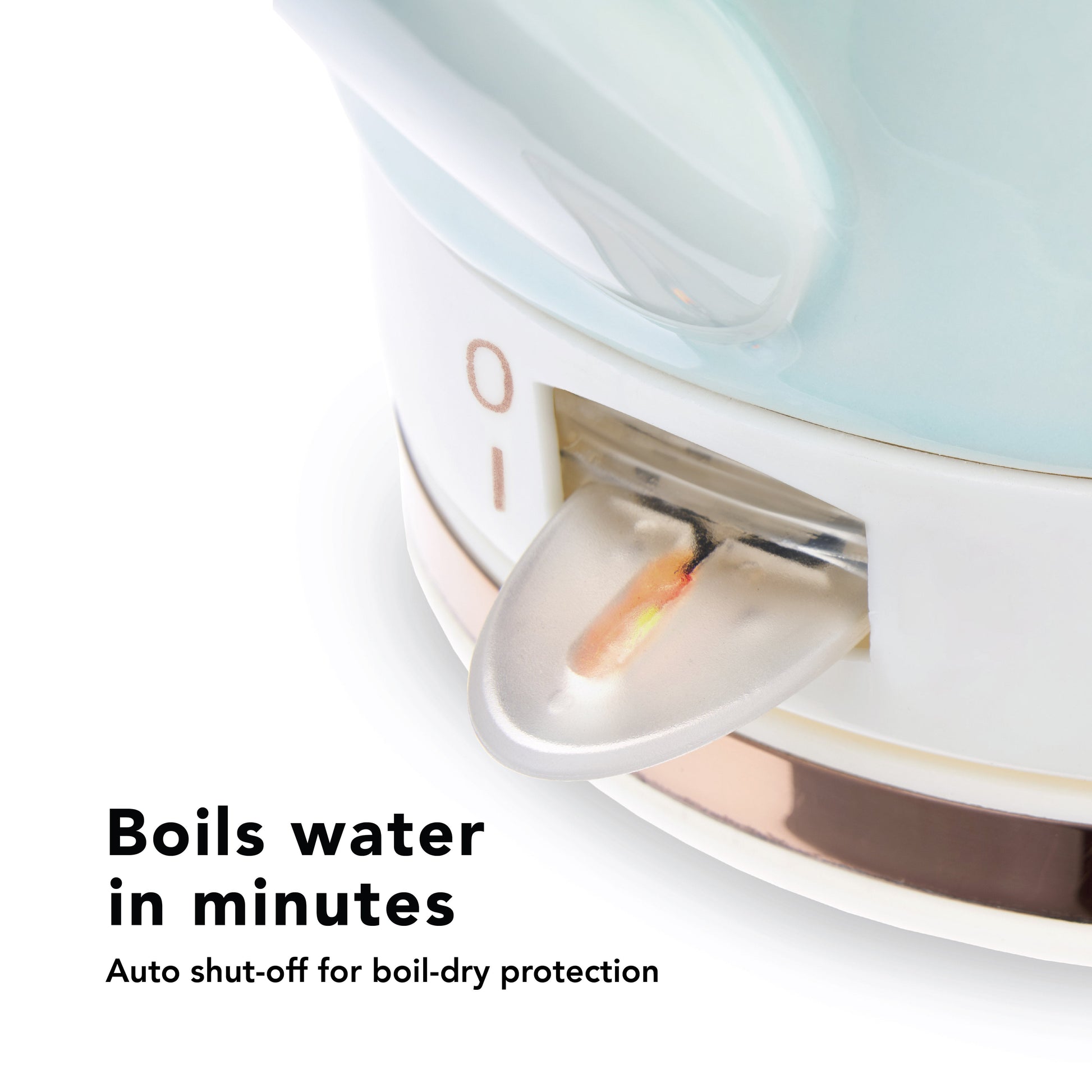 Pinky Up Noelle Ceramic Electric Tea Kettle in Mint