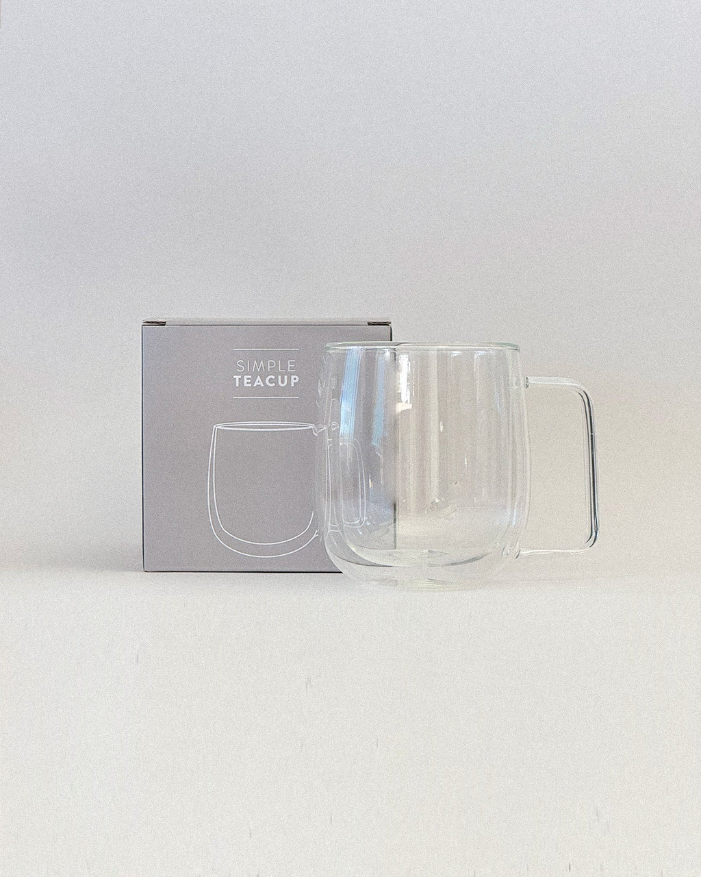 Teappo Simple Teacup, a white ceramic teacup with a minimalist design, shown in the image