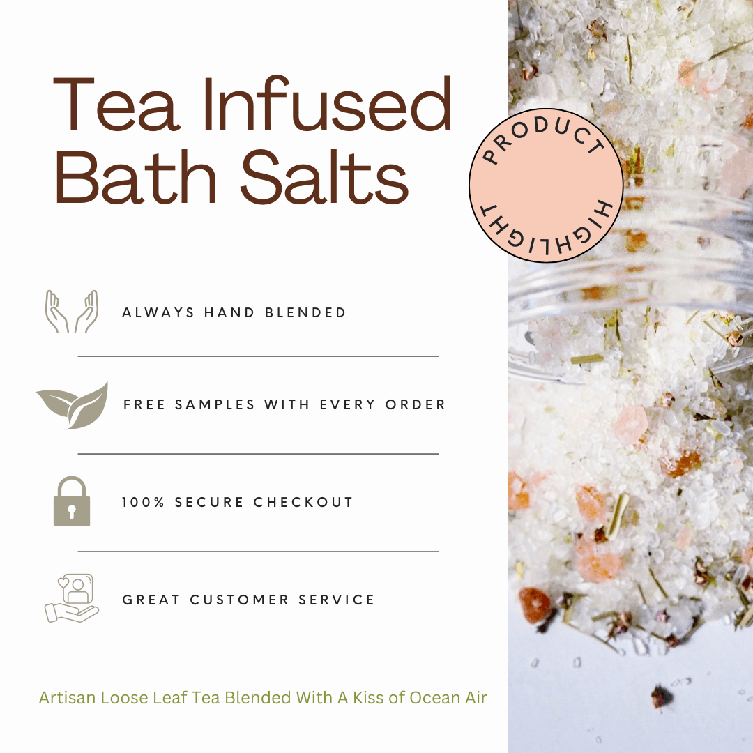 Woodland Beach Tea-Infused Bath Salts Herbal Tea
