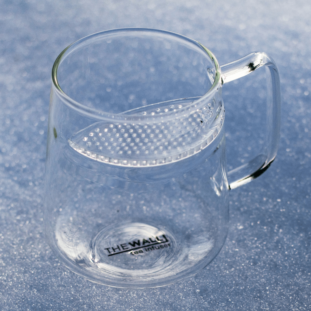 The WALL® Tea Infuser by Nepal Tea, a stainless steel tea infuser designed for steeping loose tea leaves.