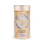 Pinky Up Lavender Sugar in a 3.5 oz container, a unique sweetener infused with lavender for enhancing beverages.