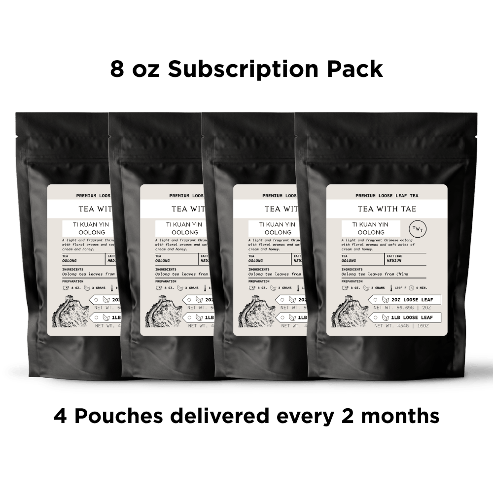 Tea with Tae Ti Kuan Yin Oolong Loose Leaf Tea Pouch (2oz. or 1lb.)