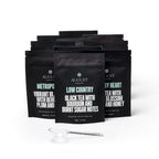 August Top 10 Sampler - Taste Ten Trending Teas, includes various tea samples displayed in a neat arrangement.
