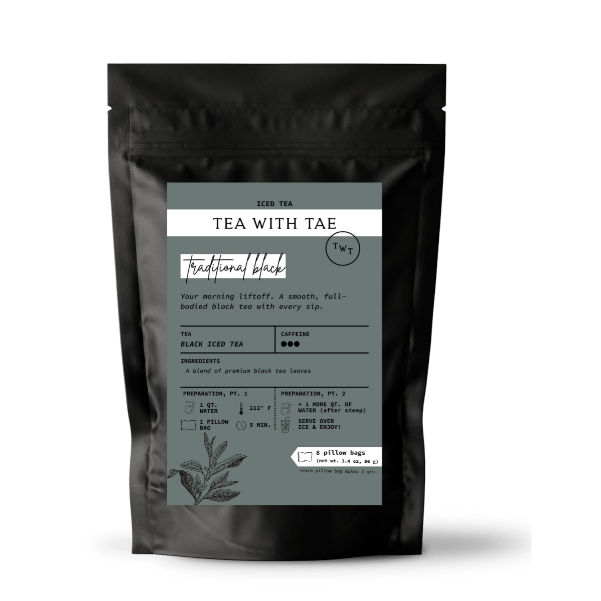 Tea with Tae Traditional Iced Black Tea Pouch