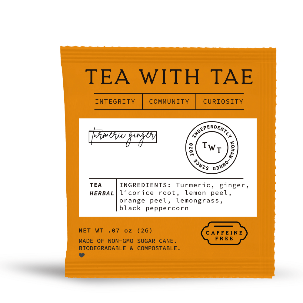 Tea with Tae Turmeric Ginger 50 ct. Overwrap Bag