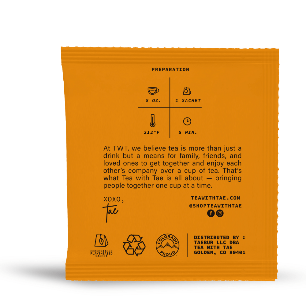 Tea with Tae Turmeric Ginger 50 ct. Overwrap Bag