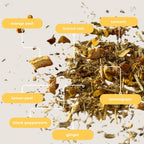 Tea with Tae Turmeric Ginger Mini Tea Tube (5 tea bags) Herbal Tea
