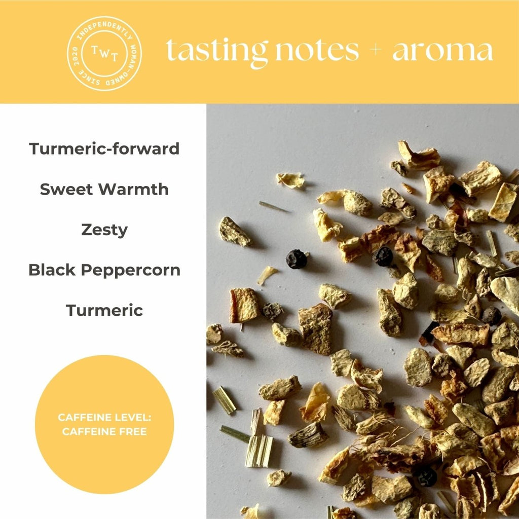 Tea with Tae Turmeric Ginger Mini Tea Tube (5 tea bags) Herbal Tea
