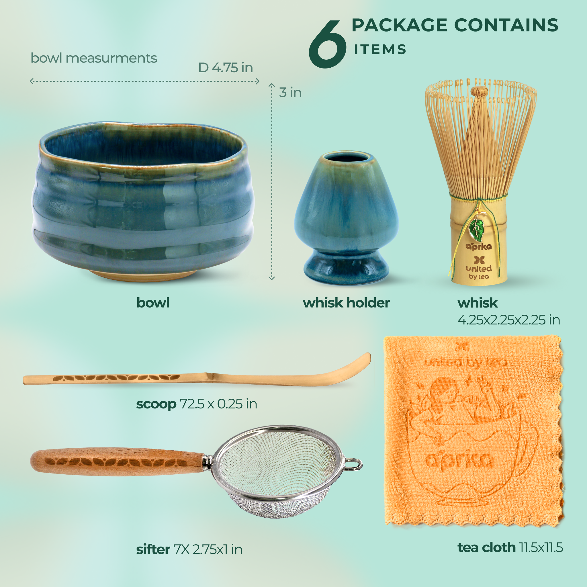 Aprika Life Ceremonial Matcha Starter Kit - Blue