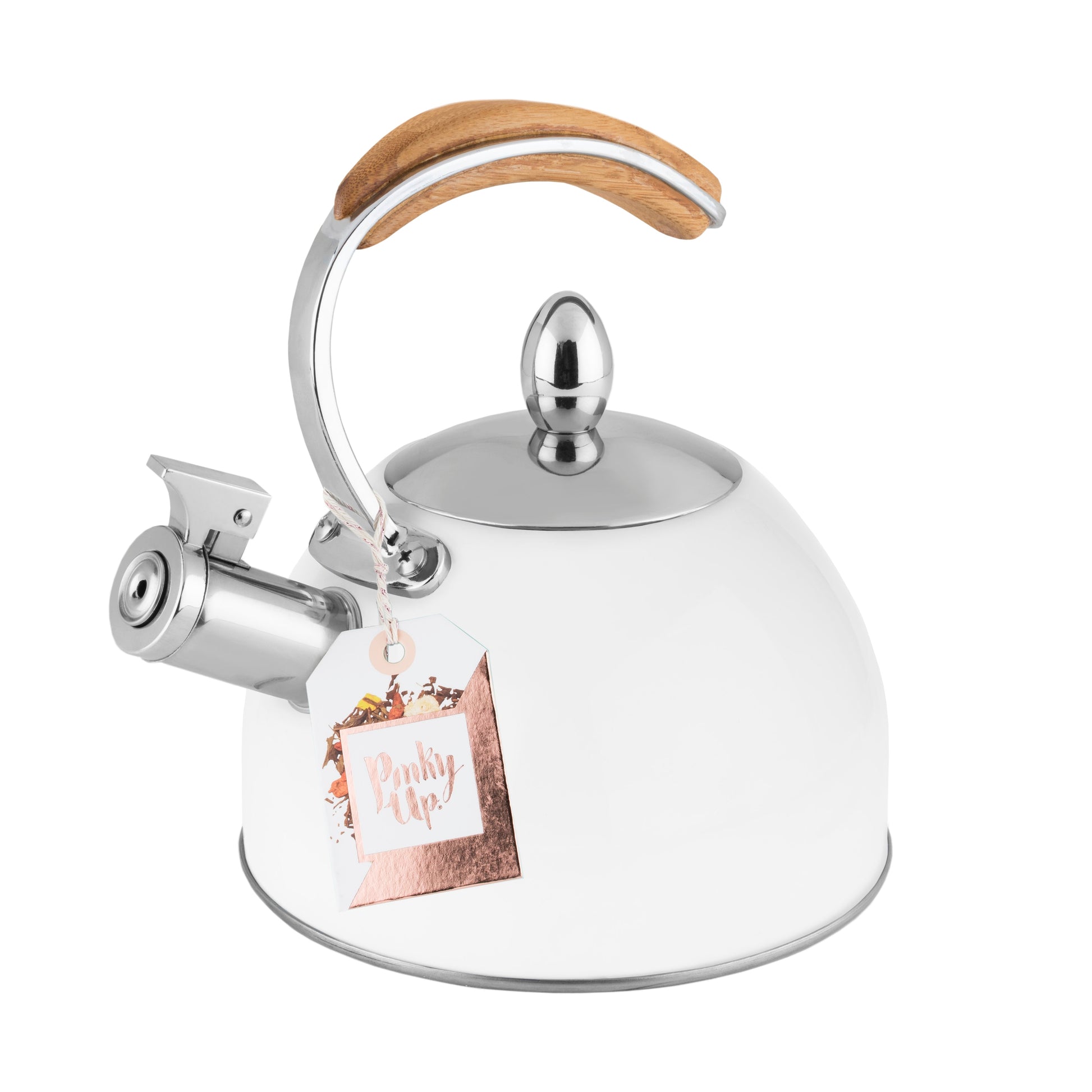 Pinky Up Presley White Tea Kettle