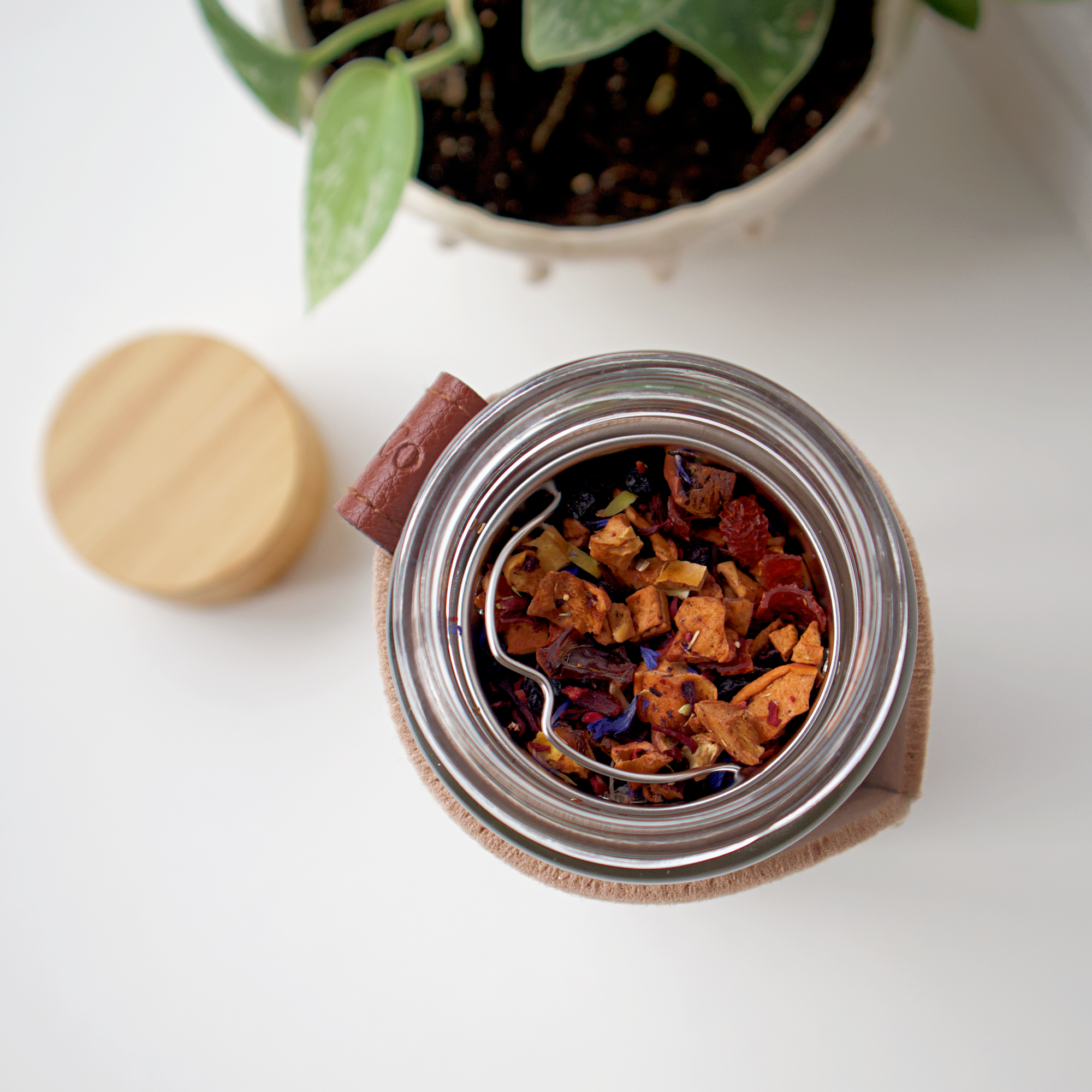 Love of Earth Co. Glass Tea + Coffee Infuser Bottle