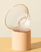 The Qi Gold rim glass cups (2)