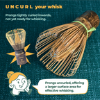 Aprika Life Dark Bamboo Matcha Whisk (100 Prongs)