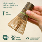 Aprika Life Dark Bamboo Matcha Whisk (100 Prongs)