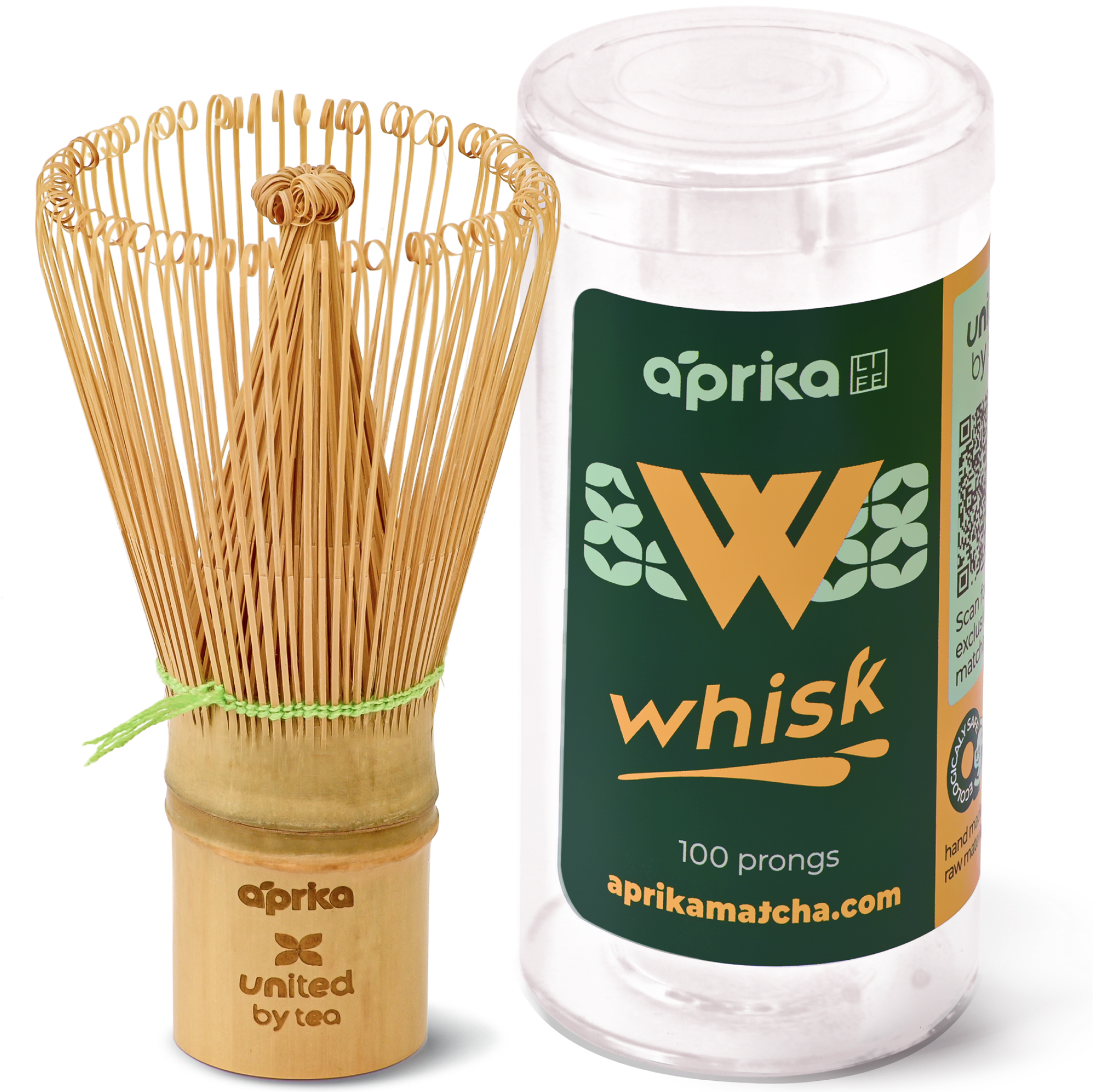 Aprika Life Bamboo Matcha Whisk (100 Prongs)