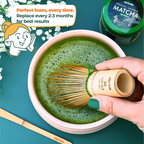 Aprika Life Dark Bamboo Matcha Whisk (100 Prongs)