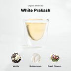 White Prakash from Nepal Tea, a loose leaf white tea displayed in a natural setting