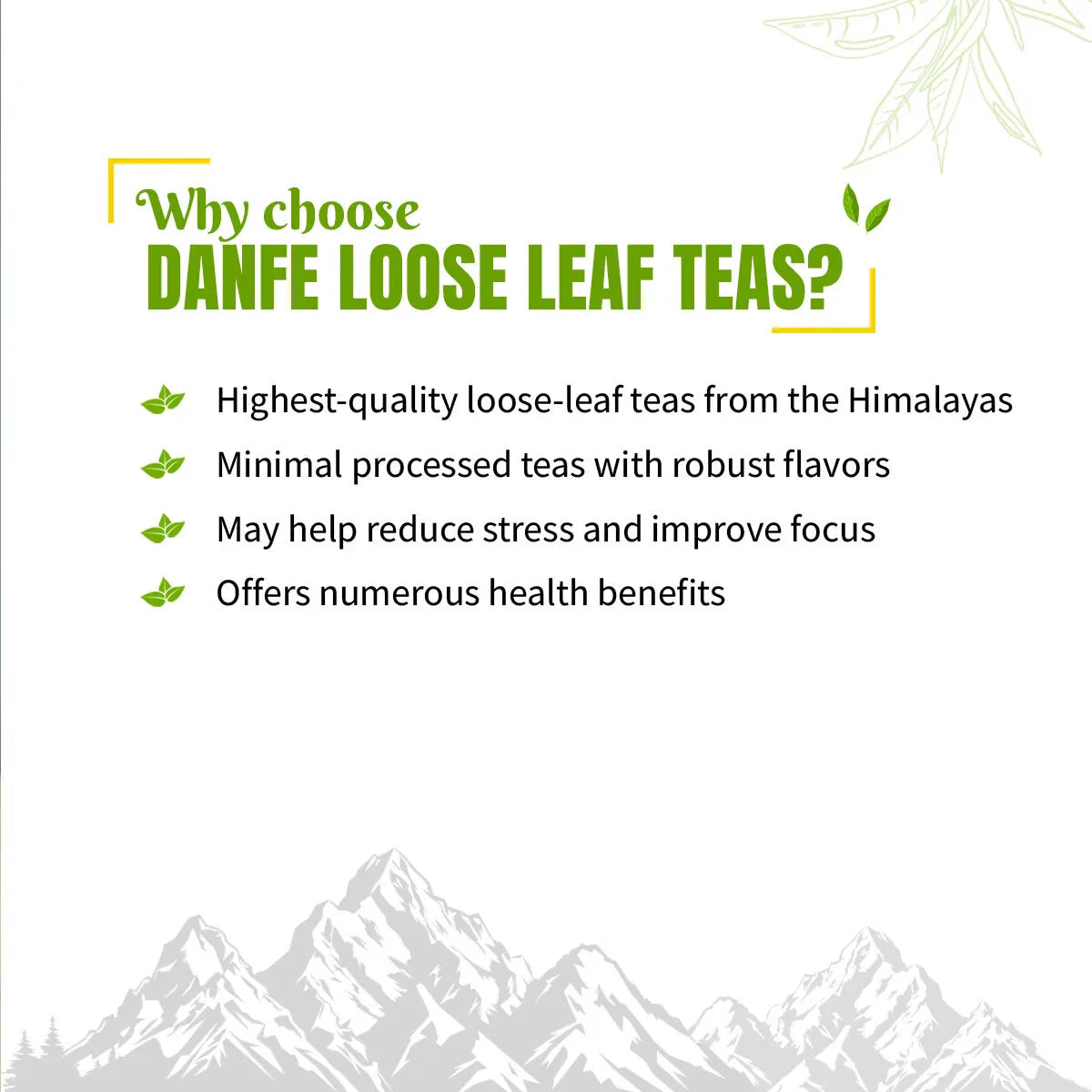 Danfe 10° Mt. Pumori Organic Black Tea – USDA Certified Organic