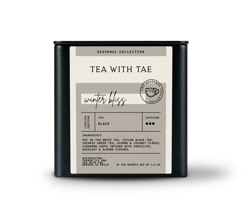 Tea with Tae Winter Bliss Seasonal Tea Tin Gift (20 tea sachets)