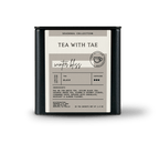 Tea with Tae Winter Bliss Seasonal Tea Tin Gift with 20 tea sachets, featuring eco-friendly packaging and a cozy blend of teas.