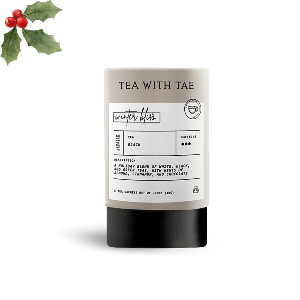 Tea with Tae Winter Bliss Mini Tea Tube (5 tea bags)