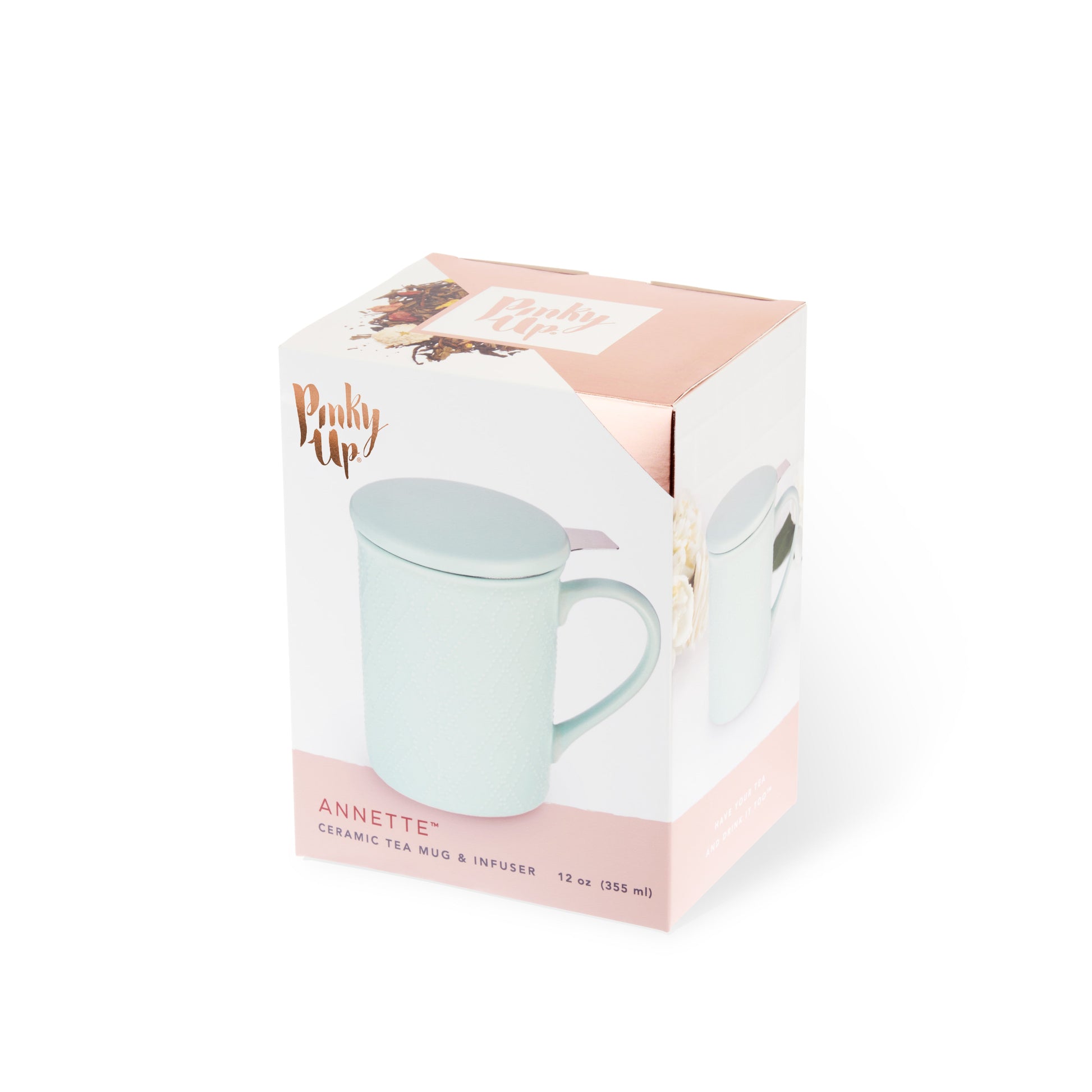 Pinky Up Annette: Souk Mint Ceramic Tea Mug & Infuser