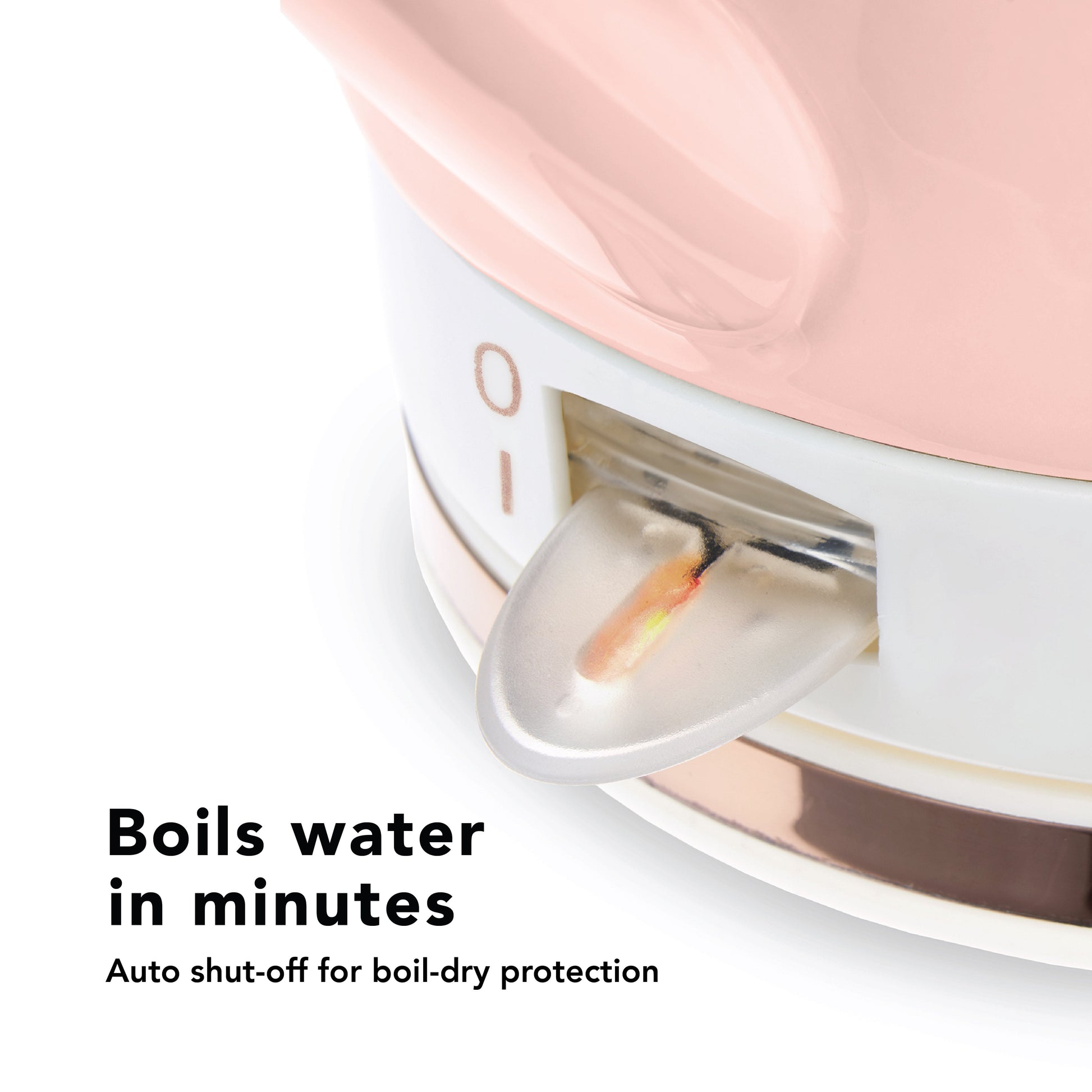 Pinky Up Noelle™ Pink Ceramic Electric Tea Kettle