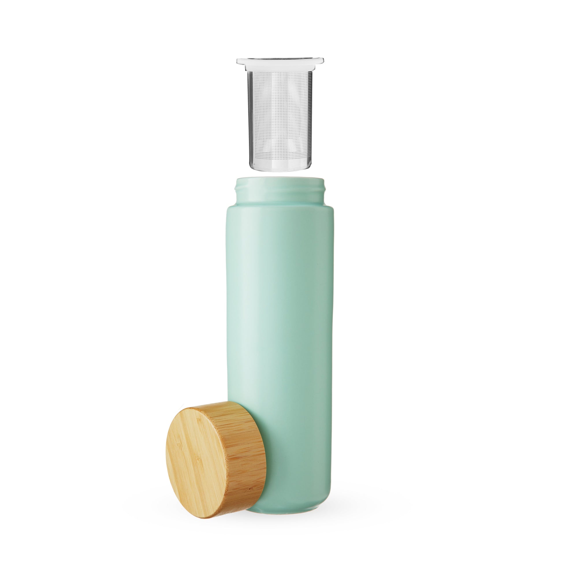 Pinky Up Tatyana Ceramic To-Go Infuser Mug in Turquoise