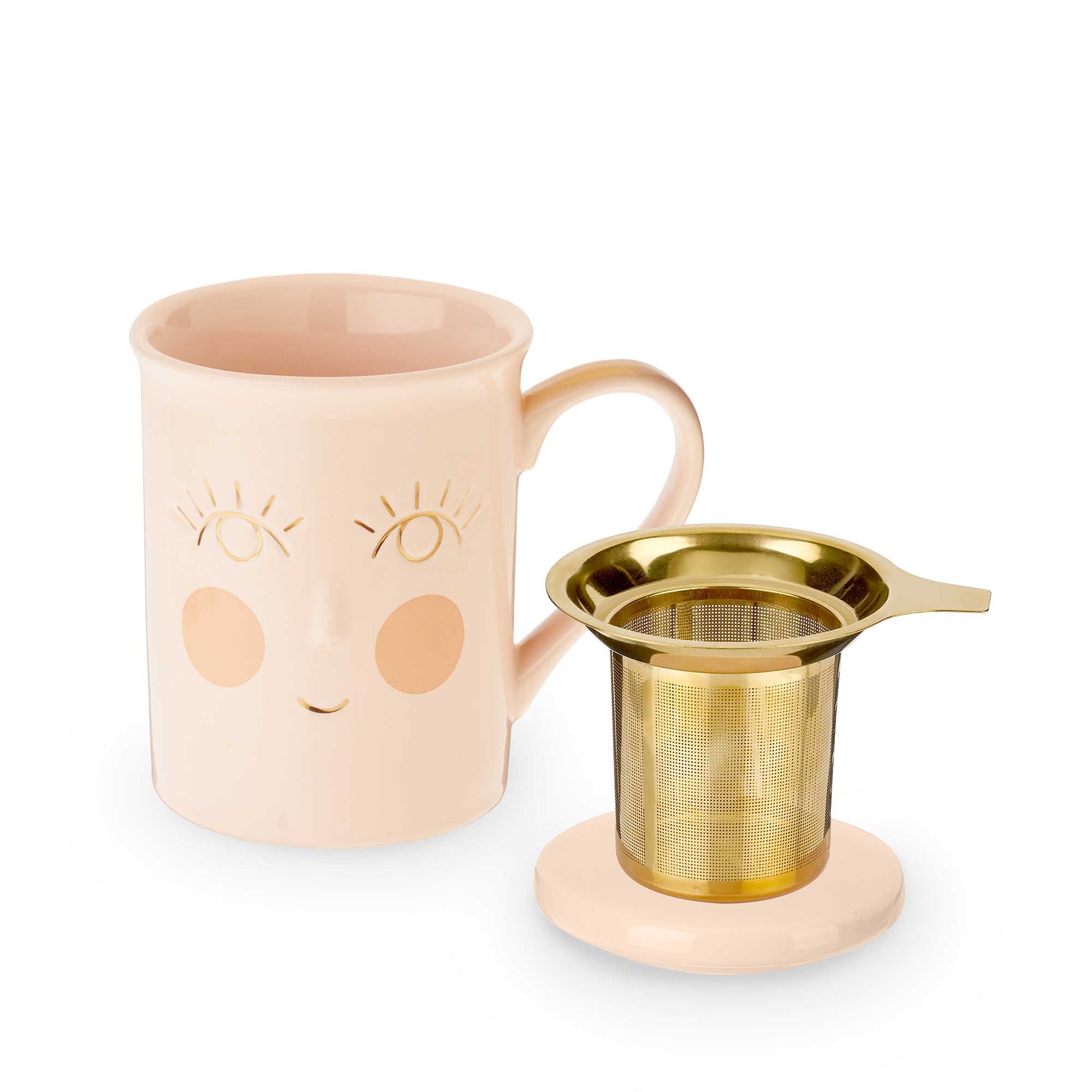 Pinky Up Annette: Hello Beautiful Ceramic Tea Mug & Infuser
